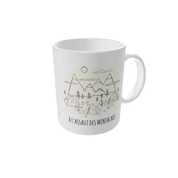 Mug personnalisé — Esquisses de camping