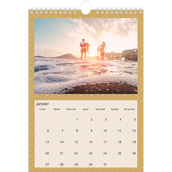 Calendrier photo A4 — Céleste dorée