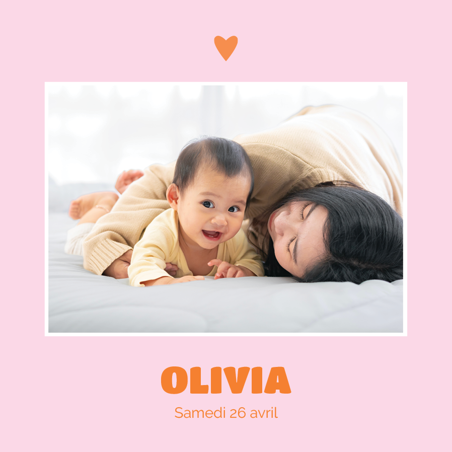 Cartons d'invitation — Sorbet pamplemousse