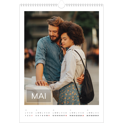 A3 Calendrier annuel — Date superposée [couverture]
