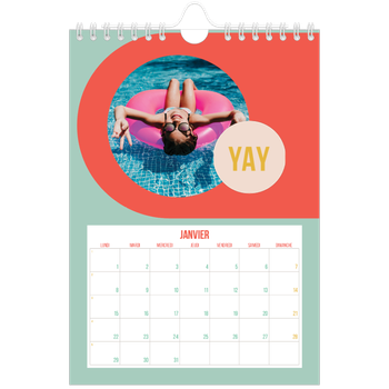 Calendrier photo A5 — Fun et moderne