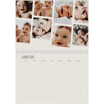 Calendrier photo A4 double — Souvenirs en mouvement