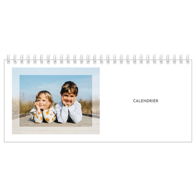 Calendrier de bureau — Cadre clair [couverture]