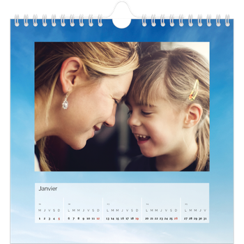 Calendrier photo carré — La tête dans les nuasges