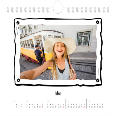 Calendriers annuels carré — Instants d'album photo [couverture]