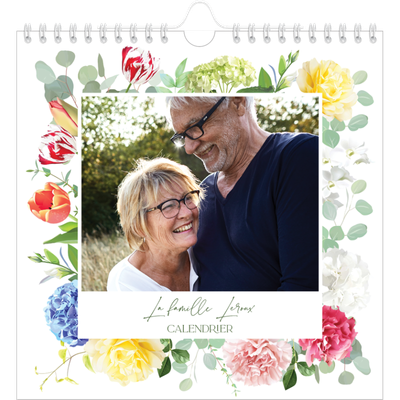 Calendriers annuels carré — Fleurs traditionelles [couverture]