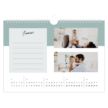 Calendrier photo A4 — Agenda 'To Do' list