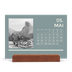Calendrier de bureau support bois - paysage   — Contemporain audacieux [couverture]