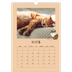 A3 Calendrier annuel — Chaton joueur [Mars]