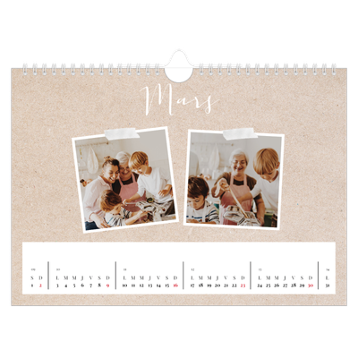 Calendrier photo A4 — Calendrier-album [Mars]