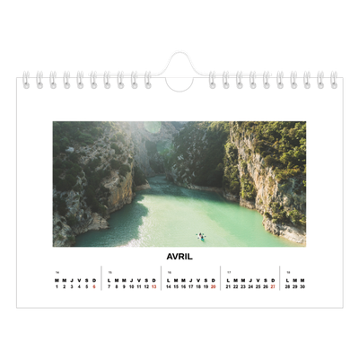 Calendrier photo A5 — Simple photo [Avril]