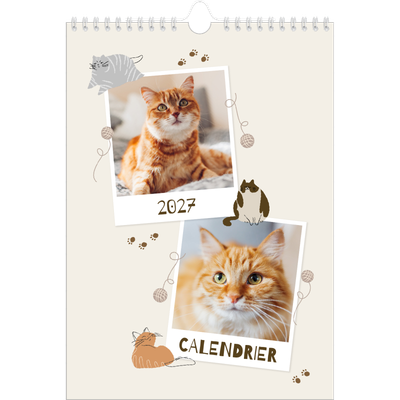Calendrier photo A4 (20 x 30 cm) — Chaton joueur [couverture]