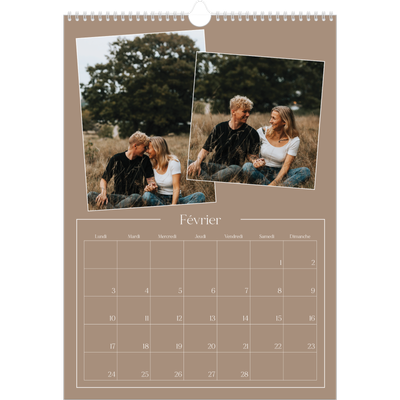 A3 Calendrier annuel — Souvenirs artisanaux [Février]