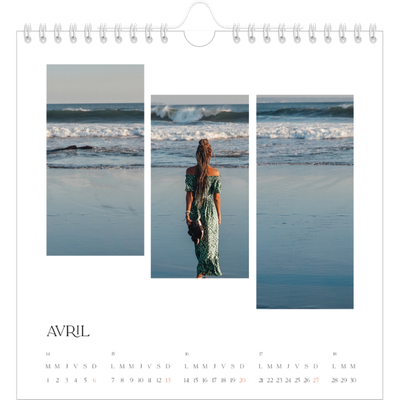 Calendriers annuels carré — Fragments de voyage [couverture]