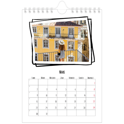 Calendrier photo A5 — Instants d'album photo [Mars]