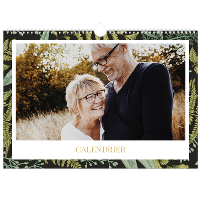 Calendrier photo A3 — Papier peint floral [couverture]