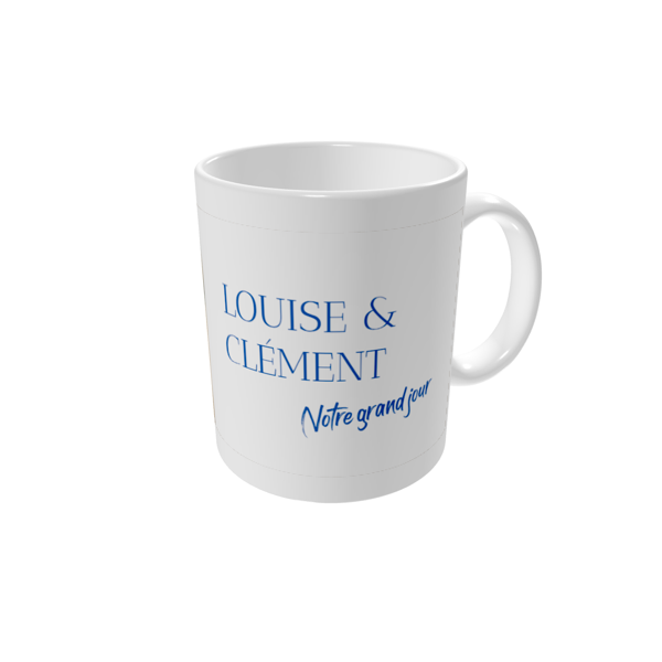 Mug personnalisé — Classique cobalt