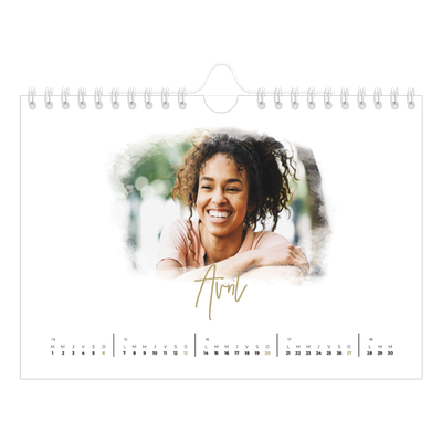 Calendrier photo A5 — Effet photo [Avril]