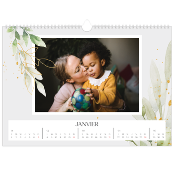 Calendrier photo A3 — Éclaboussure florale