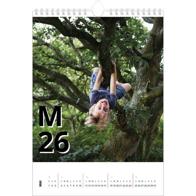 Calendrier photo A4 (20 x 30 cm) — Jolie lettre [couverture]