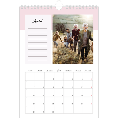 Calendrier photo A4 (20 x 30 cm) — Agenda 'To Do' list [Avril]