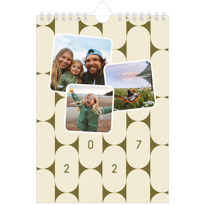 Calendrier photo A5 — Motifs rétros [couverture]
