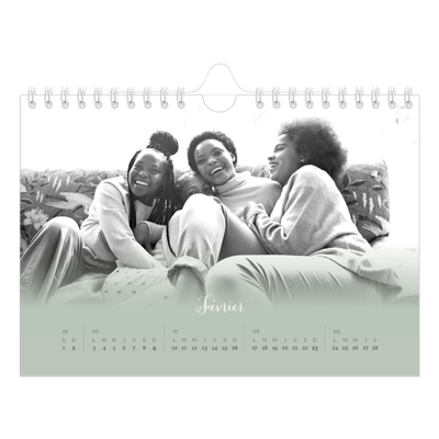 Calendrier photo A5 — Fondu argile [Février]