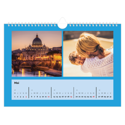 Calendrier photo A4 — Panel de couleur [couverture]