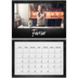 Calendrier photo A4 double (30 x 40 cm) — Tableau et craie [Février]