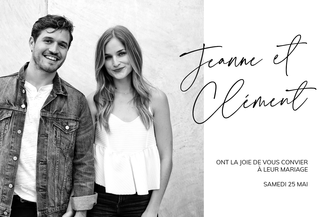 Cartons d'invitation — Décontractés comme nous