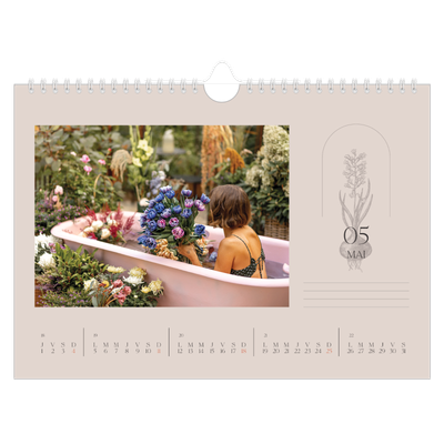 Calendrier photo A4 — Simplement botanique [couverture]