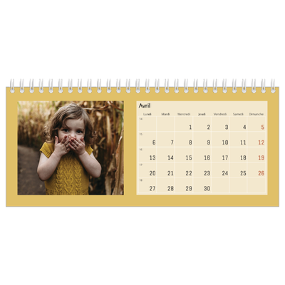Calendrier de bureau — Terracotta [Avril]