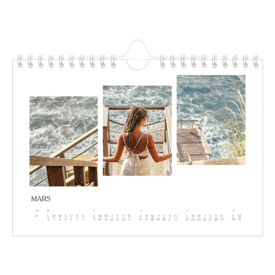 Calendrier photo A5 — Fragments de voyage [Mars]