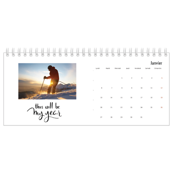 Calendrier de bureau — Pensée positive