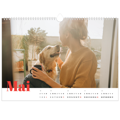 Calendrier photo A3 — Une année audacieuse [couverture]