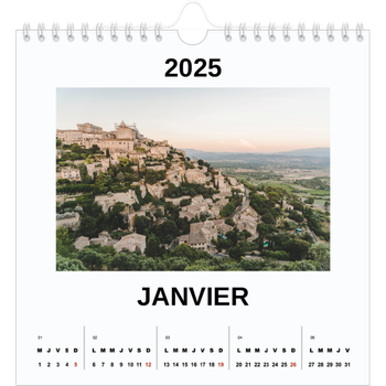 Calendrier photo carré — Simple photo