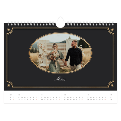 Calendrier photo A4 — Classique vintage [Mars]