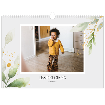 Calendrier photo A3 — Éclaboussure florale [couverture]