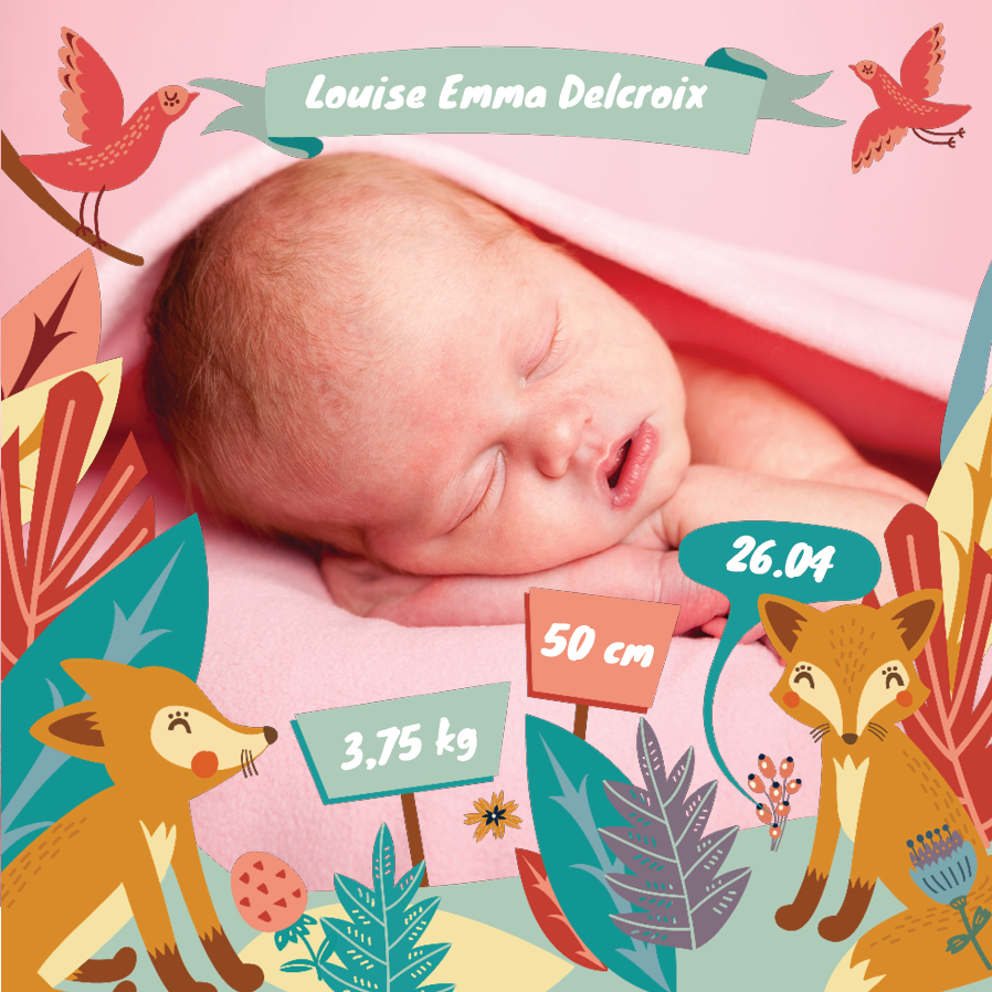 Cartons d'invitation — Forêt