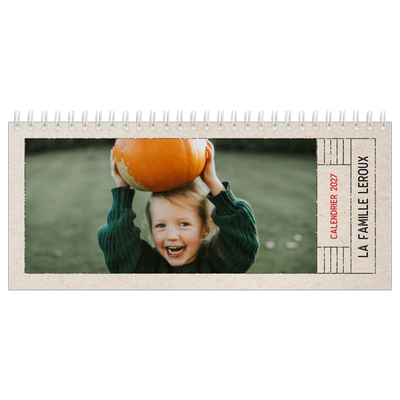 Calendrier de bureau — Craft effet tampon [couverture]