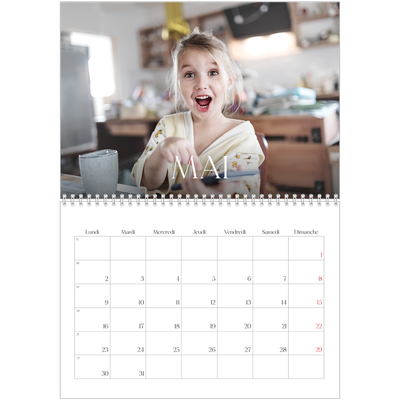 Calendrier photo A4 double (30 x 40 cm) — Douze jolis mois [couverture]