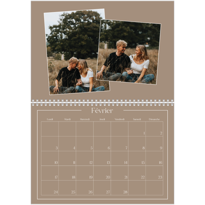 Calendrier photo A4 double (30 x 40 cm) — Souvenirs artisanaux [Février]