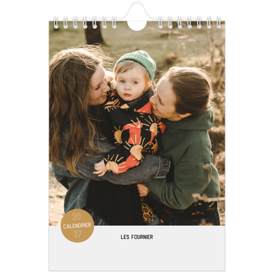 Calendrier photo A5 — Gommettes photo [couverture]