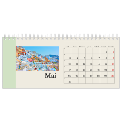 Calendrier de bureau — Vues du monde [Mai]