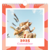 Calendriers annuels carré — Jeu de motifs [couverture]