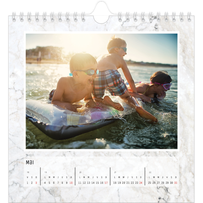 Calendriers annuels carré — Effet marbre [couverture]