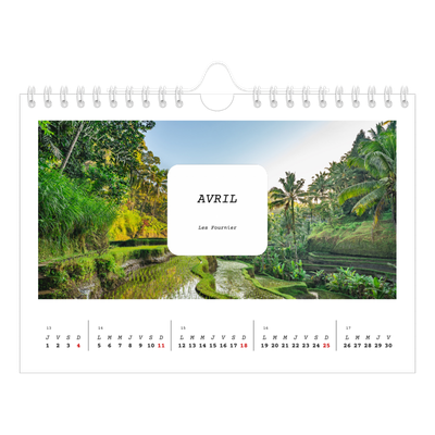 Calendrier photo A5 — Toute l'histoire [Avril]