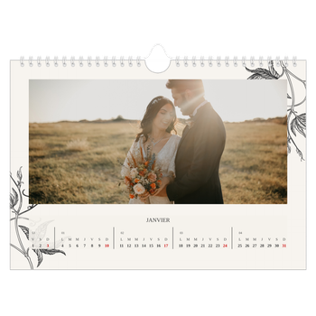 Calendrier photo A4 — Encre & lierre