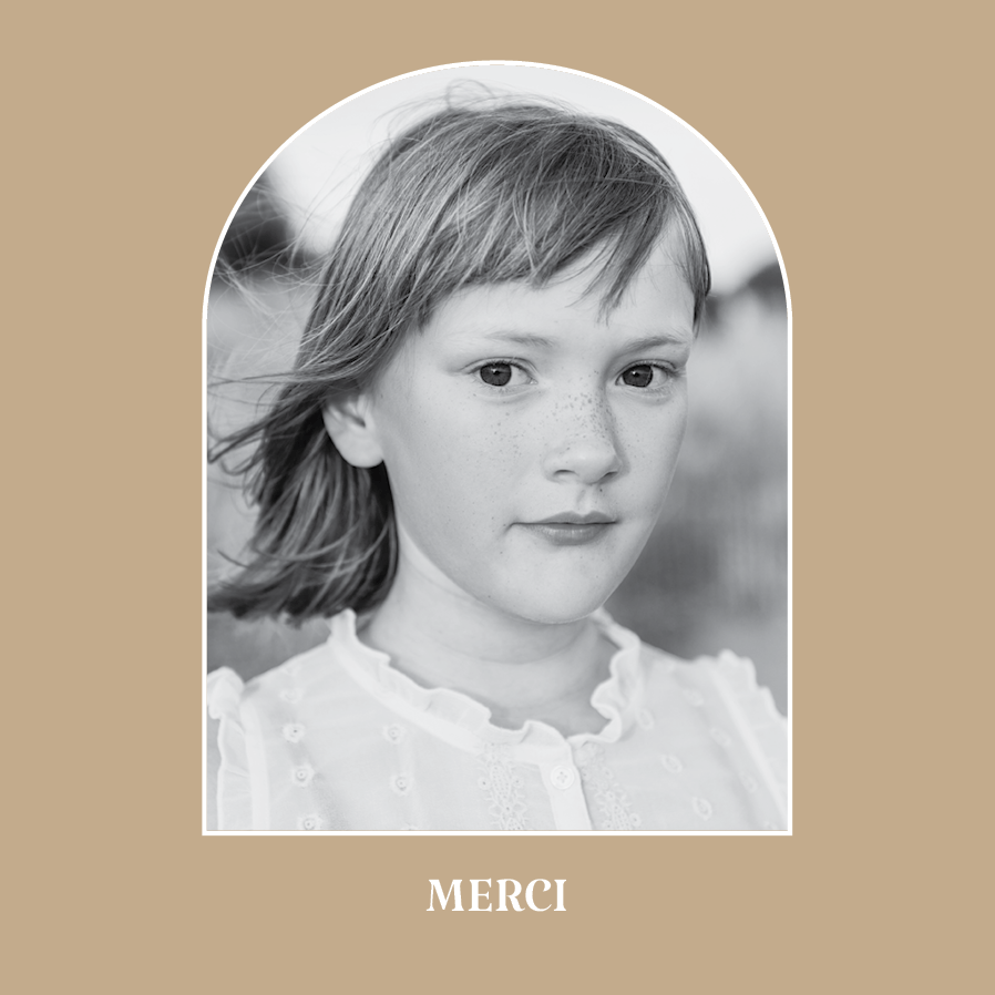 Carte de remerciement — Arche dorée