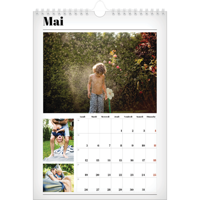 Calendrier photo A4 (20 x 30 cm) — Une de magazine [couverture]